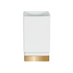 Gobelet porcelaine roma blanc & or spirella Gobelet porcelaine roma blanc & or spirella