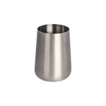 Gobelet salle de bain, porte brosse � dent, solid, acier inox, � 8x10 cm, mat - wenko