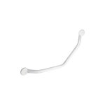 Barre d'appui coud�e 135� 350x350mm acier �poxy blanc - godonnier