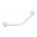 Barre d'appui coudée acier époxy blanc godonnier diamètre 25 mm Barre d'appui coudée acier époxy blanc godonnier diamètre 25 mm