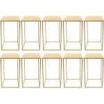Lot de 10 supports de fleurs m�tal dor� 60 cm amovibles pour mariage - avec plafond d�coration de table ...