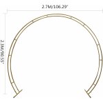 2. 7 m × 2. 3 m cadre en acier jardin arche de mariage arche en métal en fer forgé arc de mariage fond ... 2. 7 m × 2. 3 m cadre en acier jardin arche de mariage arche en métal en fer forgé arc de mariage fond ...