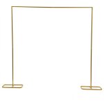 Gojoy - 2 x 2, 1 m - arche de mariage en fer - carr� - ballon dor� - arc de fleurs - d�coration de fond ...