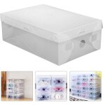 Lot de 20 boîtes de rangement transparentes pour chaussures boîte de rangement boîte à chaussures boîte ... Lot de 20 boîtes de rangement transparentes pour chaussures boîte de rangement boîte à chaussures boîte ...