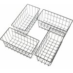 Gojoy - 4 pi�ces grille murale feuille panier suspendu plateau fil de fer barbel� �tag�re d�cor � la ...