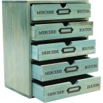 Armoire � tiroirs avec 5 tiroirs - grande bo�te en bois - tour � tiroirs - commode en bois - bo�te d'organisat ...