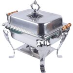 Gojoy - chafing dish food warmer container, acier inoxydable hot food holder, chafing dish buffet food ...