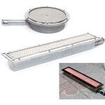 Chaleur suprieure - barbecue  gaz en acier inoxydable - brleur latral infrarouge - chauffage en cramique ...