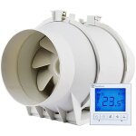 Gojoy - conduit ventilateur salle de bains ventilateur ventilateur ventilateur mural turbo moteur hotte ...