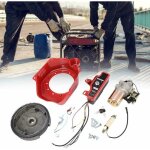 Gojoy - kit de d�marrage �lectrique pour honda gx160 / gx200 4 temps avec d�marreur magn�tique et interrupteur ...