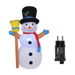 Gonflable de nol du bonhomme de neige modle lumire du jardin, dcoration de nol pre nol gonflable ...