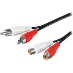 10m cable cordon rallonge rca phono audio male - femelle 10m cable cordon rallonge rca phono audio male - femelle