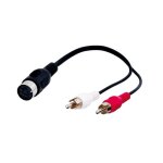 Goobay 50004 cable de audio 0, 2 m din (5 broches) 2 x rca noir, rouge, blanc Goobay 50004 cable de audio 0, 2 m din (5 broches) 2 x rca noir, rouge, blanc