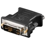 Adaptateur pour cran dvi - a / vga, connecteur dvi - a (12 + 5 broches) prise femelle vga (15 ples). ...