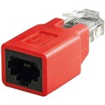 Goobay - adaptateur modulaire rj45 crois, cat 5e, prise rj45 (8p8c) fiche rj45 (8p8c).