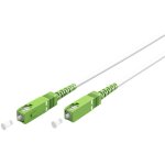 Goobay - cble  fibre optique (ftth), singlemode (os2) white, blanc (simplex), 0, 5 m, fibre optique, ...