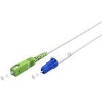 Goobay - c�ble � fibre optique (ftth), singlemode (os2) white, blanc (simplex), 10 m, fibre optique, ...