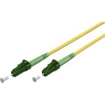 Cble  fibre optique (ftth), singlemode (os2) yellow, jaune (simplex), 10 m, fibre optique, connecteur ...