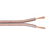 Goobay - cble de haut - parleur transparent, bobine de 100 m, section de 2 x 2, 5 mm, cca. longueur ...