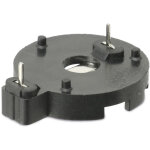 Goobay fixation pile bouton cr2012 � 2032, max. 20 mm, noir, montage sur circuit imprim�, horizontal ...