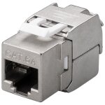 Goobay - modul keystone rj45 cat 6a, stp, 500 mhz, slim - line, largeur 16, 3 mm, type crocodile, pour ...