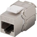 Goobay - module keystone rj45 cat 8. 1, stp, certifi� de ghmt, 15, 8 mm de large, 180� type de crocodile, ...