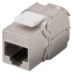 Goobay - module keystone rj45 cat 8. 1, stp, certifi de ghmt, 15, 8 mm de large, 180 type de crocodile, ...