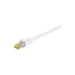 Goobay - rj45 c�ble patch, cat 6a s / ftp (pimf), 500 mhz, avec cat 7 c�ble brut, blanc, gaine de c�ble ...