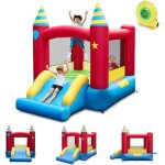 2 en 1 château gonflable avec souffleur pour enfants 3 - 10 ans avec zone de saut, toboggan, sac de transport, ... 2 en 1 château gonflable avec souffleur pour enfants 3 - 10 ans avec zone de saut, toboggan, sac de transport, ...