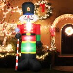 240 cm soldat casse - noisette gonflable durable et impermeable avec lumieres, decoration de noel gonflable ... 240 cm soldat casse - noisette gonflable durable et impermeable avec lumieres, decoration de noel gonflable ...