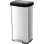 50 / 68 l poubelle à pédale, poubelle en acier inoxydable avec couvercle à fermeture douce, compartiment ... 50 / 68 l poubelle à pédale, poubelle en acier inoxydable avec couvercle à fermeture douce, compartiment ...