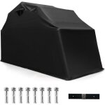 Abri moto extrieur 342x137x193 cm, housse de moto etanche housse oxford, fentre de ventilation, vis ...