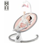 Goplus - balancelle bb lectrique transat avec 5 amplitudes de balancement, minuteur intelligent, musique&jo ...