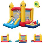 Chteau gonflable 4 - en - 1 pour enfants, aire de jeux gonflable avec souffleur 450 w, toboggan, piscine, ...