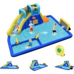 Château gonflable foot avec toboggan et pistolet à eau, aire de jeux aquatique pour enfants plus de 3 ... Château gonflable foot avec toboggan et pistolet à eau, aire de jeux aquatique pour enfants plus de 3 ...