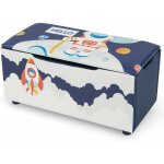 Coffre  jouets 2 en 1 pour enfants, charge 150kg, avec fentes anti - pincement / poigne en sangle, ...