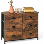 Commode à 6 tiroirs, commode, commode en tissu, tour de rangement en tissu avec 6 tiroirs en tissu, dessus ... Commode à 6 tiroirs, commode, commode en tissu, tour de rangement en tissu avec 6 tiroirs en tissu, dessus ...