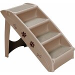 Escalier pliable pour animaux / chien / chat, escalier en plastique avec 4 marches, feutre confortable ... Escalier pliable pour animaux / chien / chat, escalier en plastique avec 4 marches, feutre confortable ...