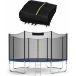 Filet de scurit extrieur pour trampolines de d. 305cm & 6 poteaux, avec double fermeture clair, boucle ...