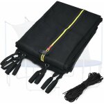 Filet de scurit intrieur pour trampoline de d. 366cm & 8 poteaux, rsistant aux uv, double fermeture ...