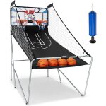 Goplus - jeu de basketball arcade pliable - 207 x 108 x 205cm - panier basket intrieur extrieur - 2 ...