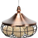 Mangeoire a oiseaux en metal, mangeoire pour oiseaux douille boule de graisse distributeur de - mangeoire ...