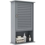 Meuble mural de salle de bain, meuble wc suspendu avec etagre rglable, armoire  pharmacie avec porte ...