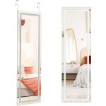 Goplus - miroir pleine longueur avec led, psyche longue debout miroir chambre, etage miroir dressing ...