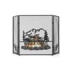 Goplus pare feu cheminée pliable 3 panneaux en fer, Écran de cheminée pare - Étincelles pliable pour ... Goplus pare feu cheminée pliable 3 panneaux en fer, Écran de cheminée pare - Étincelles pliable pour ...