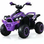Goplus - quad 4x4 lectrique enfant 3 - 8 ans avec 2 vitesses rglables, voiture lectrique 1 place avec ...