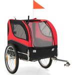 Remorque de vélo pour chien, chariot pour chien de transport avec drapeau, 8 réflecteurs à roues à dégagement ... Remorque de vélo pour chien, chariot pour chien de transport avec drapeau, 8 réflecteurs à roues à dégagement ...