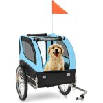 Remorque de vélo pour chien, chariot pour chien de transport avec drapeau, 8 réflecteurs à roues à dégagement ... Remorque de vélo pour chien, chariot pour chien de transport avec drapeau, 8 réflecteurs à roues à dégagement ...