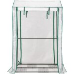Serre de jardin avec 4 niveaux d'�tag�res, serre pour plantes avec housse de protection et porte � enroulement ...