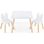 Goplus - table enfant avec chaise, table d'activits pour tout - petits avec dossier ergonomique en forme ...